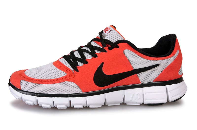 Nike Free 7.0 V2 Mens Running Shoes White Red Black - Click Image to Close